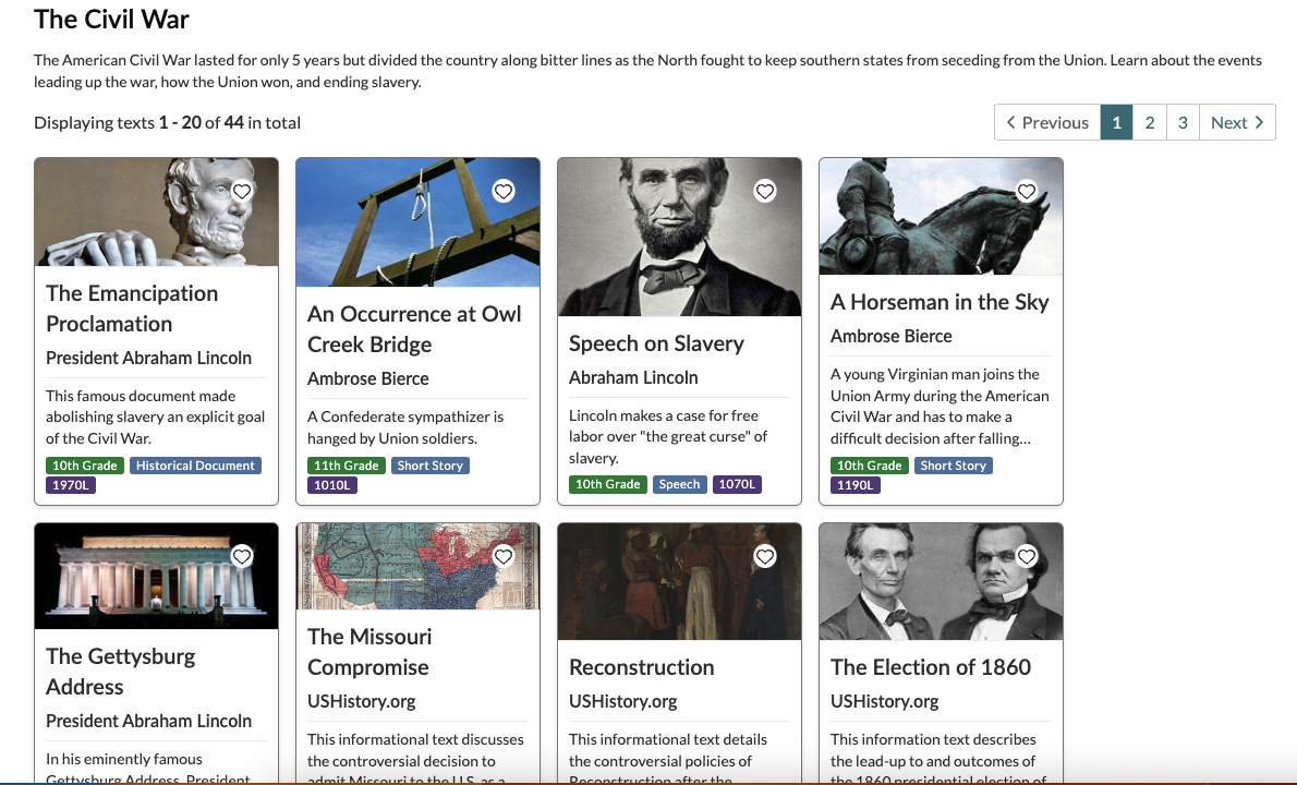 Social Studies articles about the Civil War with images of Abraham Lincoln